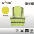 Anti-statique fr vest, veste de haute qualité, tissu tricot 100% polyester selon EN ISO 20471